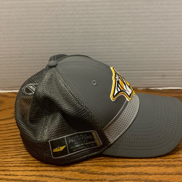 Gray and Yellow Nashville Predators Hat with Curved Brim - Picture 3 of 8